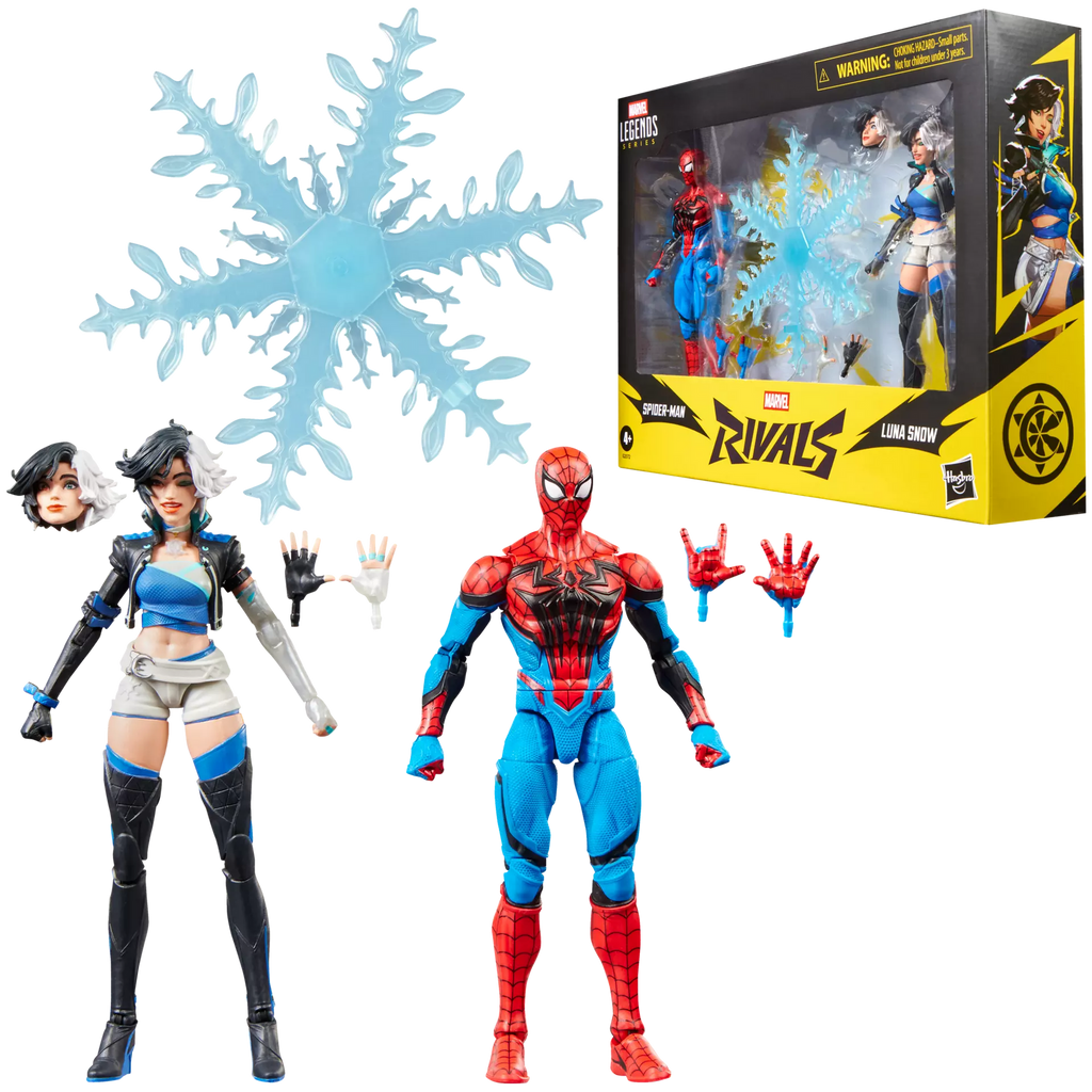 Spider-Man y Luna Snow de la serie Marvel Legends Marvel Rivals