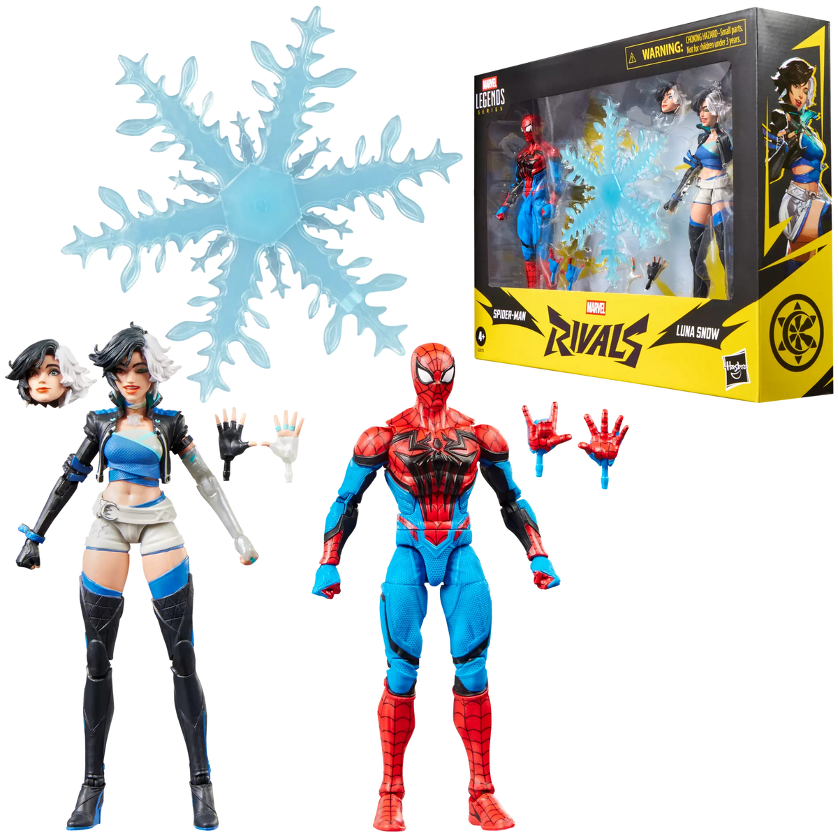 Spider-Man y Luna Snow de la serie Marvel Legends Marvel Rivals