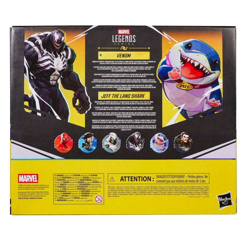 Venom y Jeff the de la serie Marvel Legends de Marvel Rivals