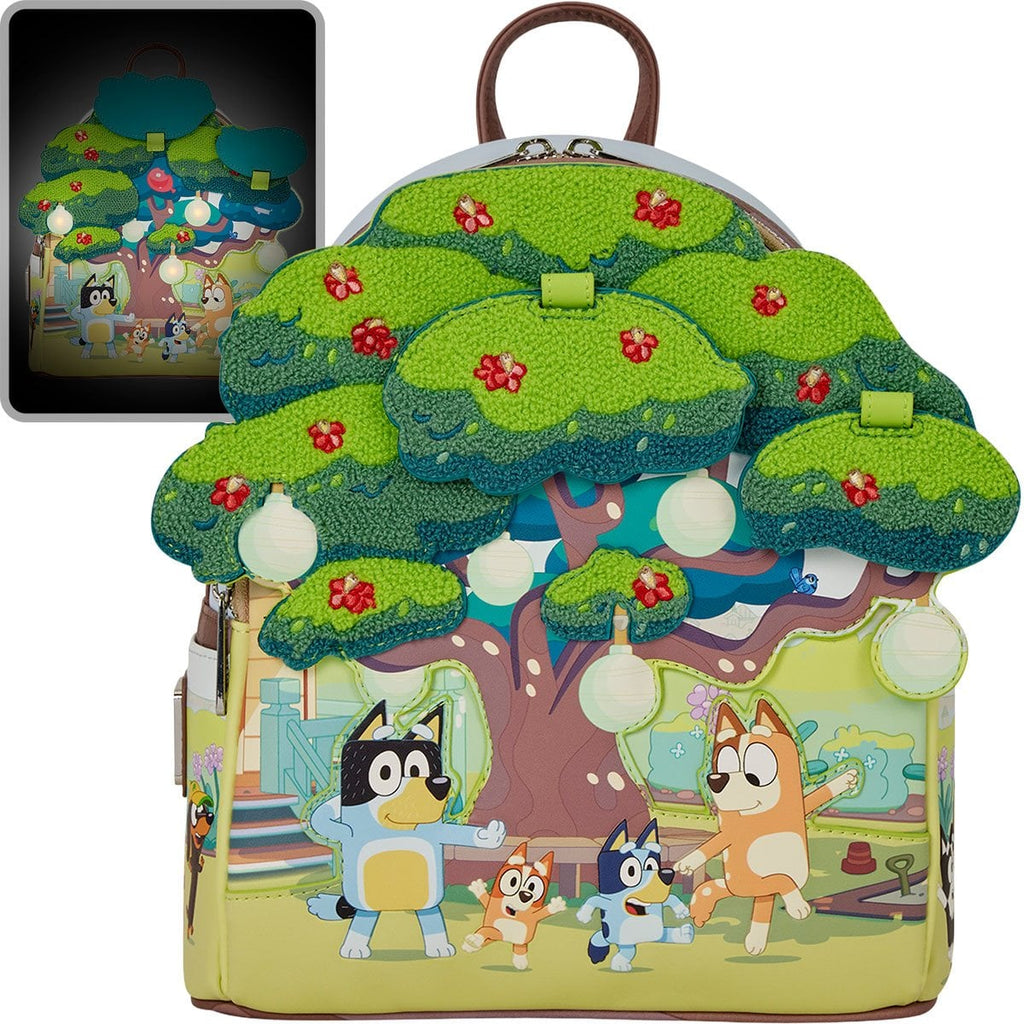 Mini mochila luminosa Bluey Backyard
