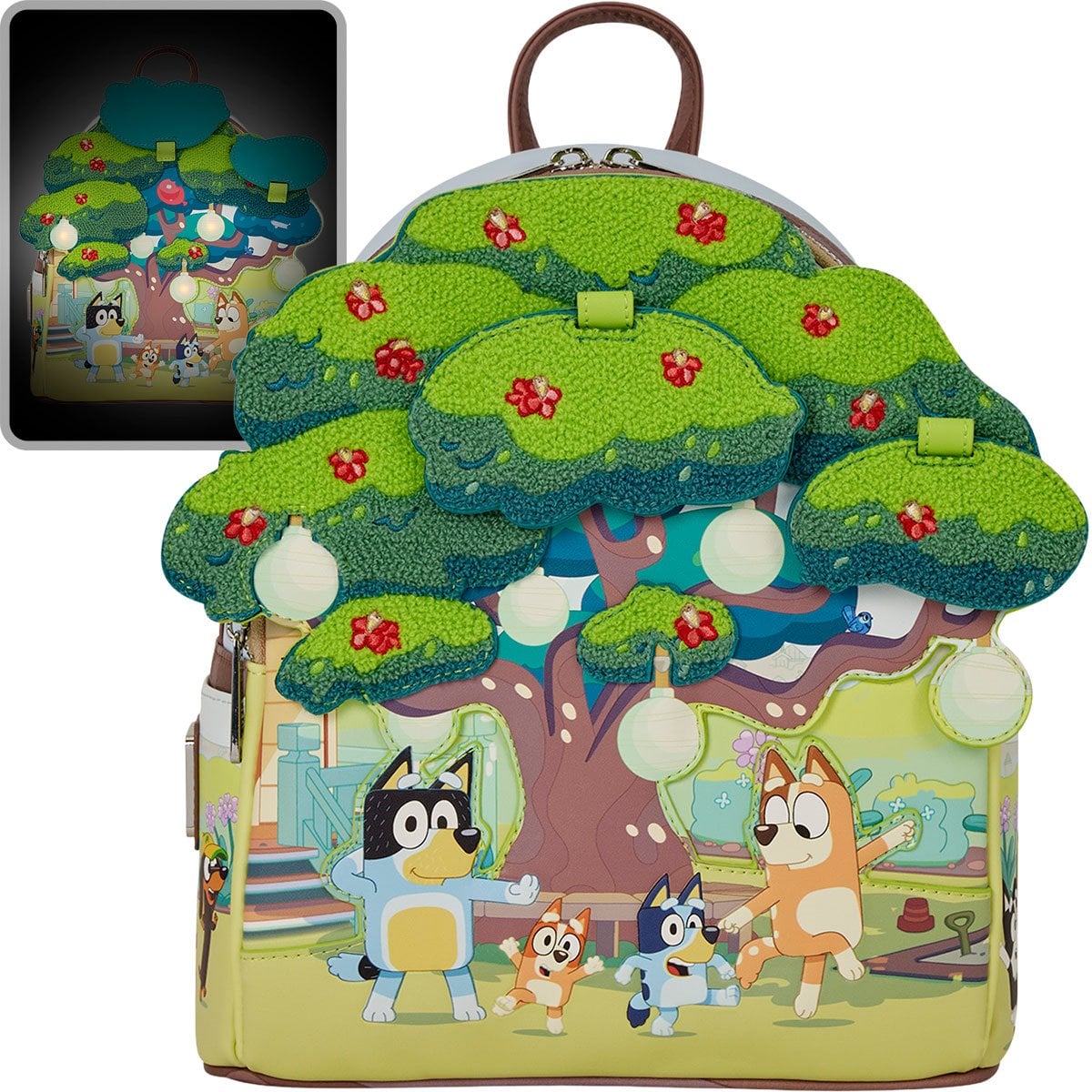 Mini mochila luminosa Bluey Backyard