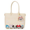 Bolso de mano navideño de Mickey Mouse y sus amigos con nieve