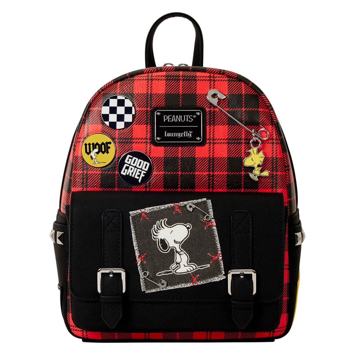 Mini mochila grunge de Snoopy y Woodstock