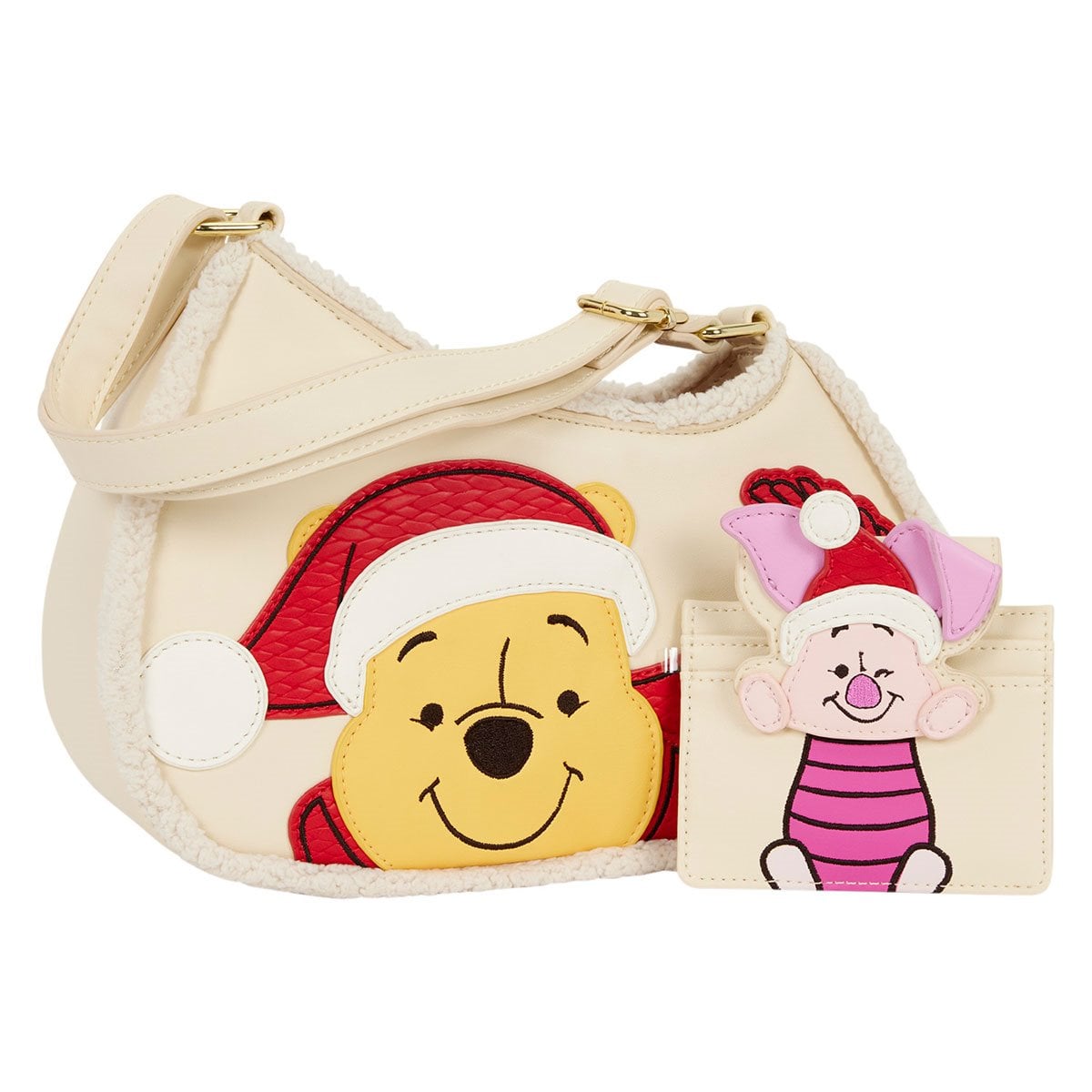 Bolso bandolera navideño de Winnie the Pooh y Piglet