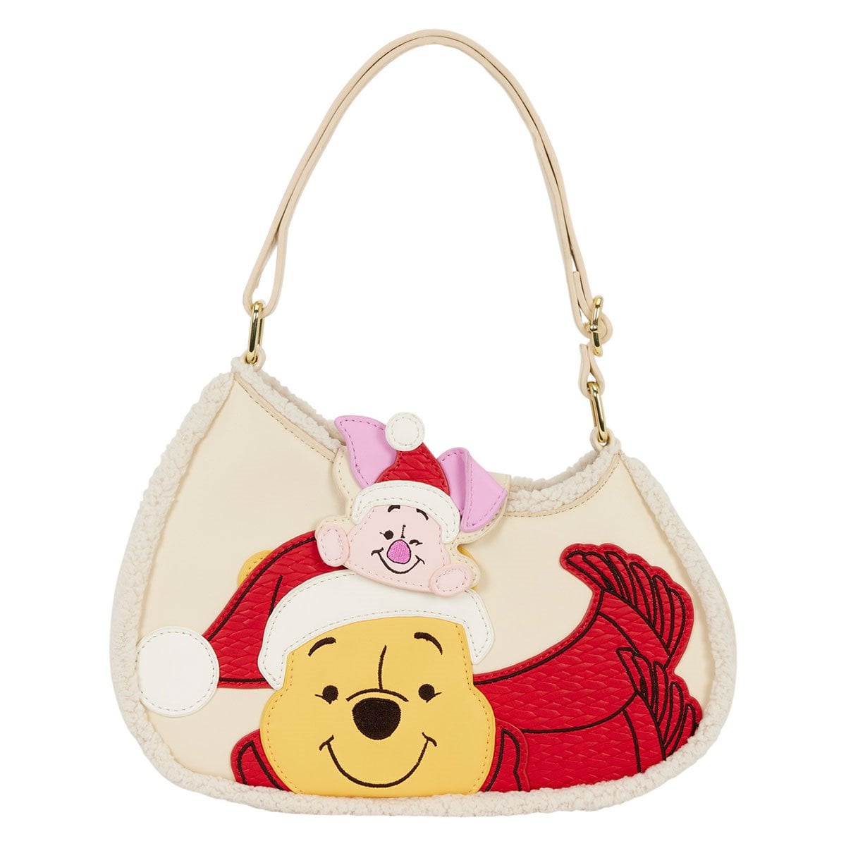 Bolso bandolera navideño de Winnie the Pooh y Piglet