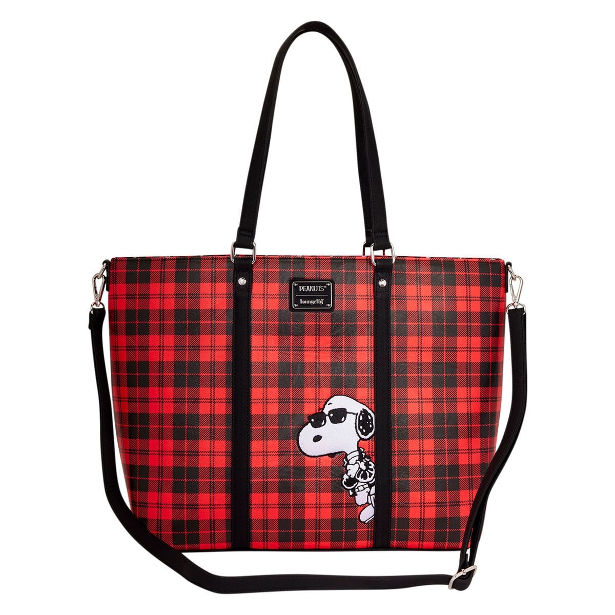 Bolso convertible estilo grunge de Snoopy y Woodstock