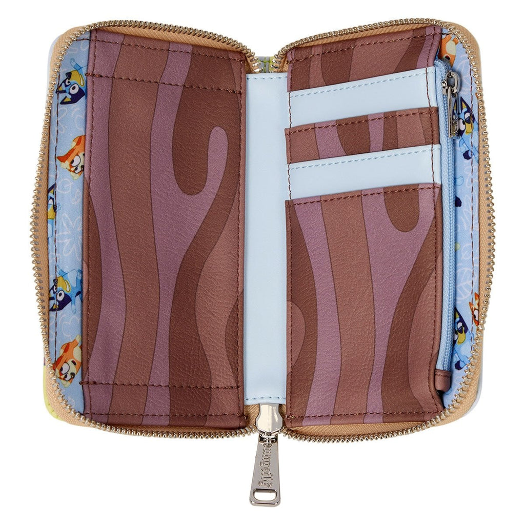 Cartera Bluey Backyard con cremallera