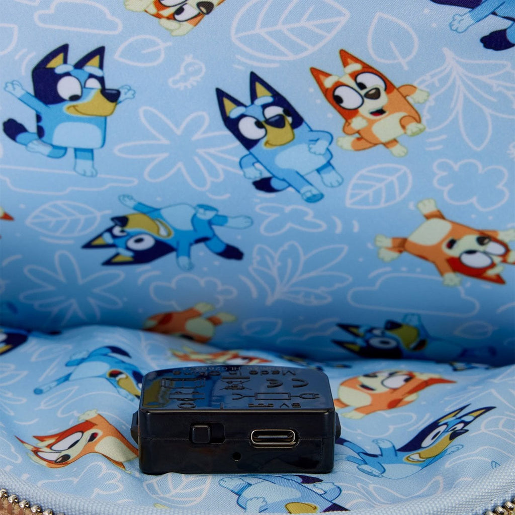 Mini mochila luminosa Bluey Backyard
