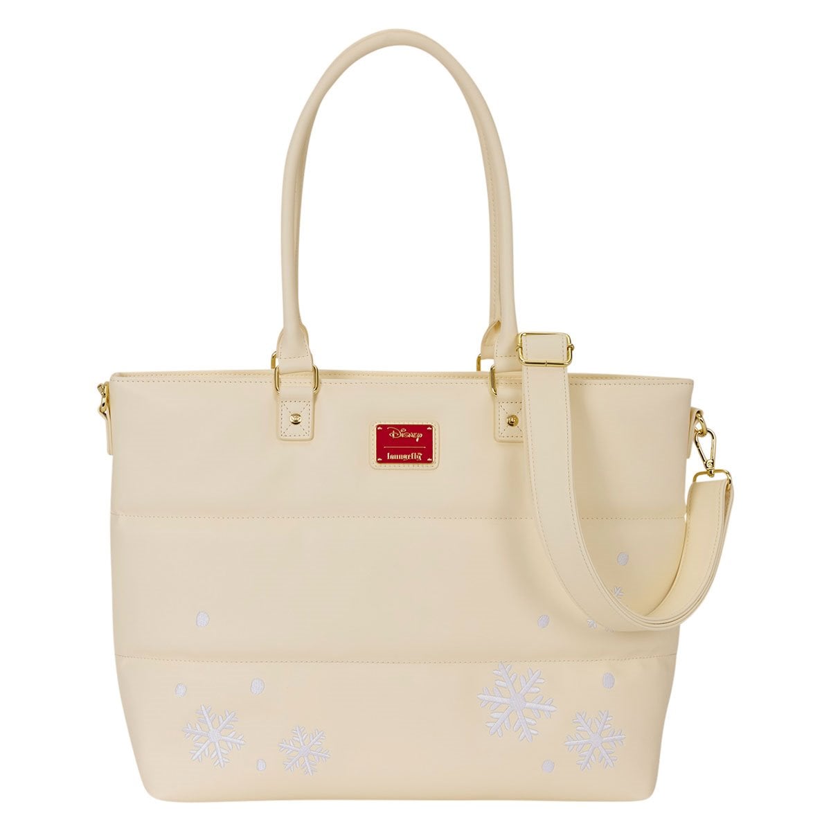 Bolso de mano navideño de Mickey Mouse y sus amigos con nieve